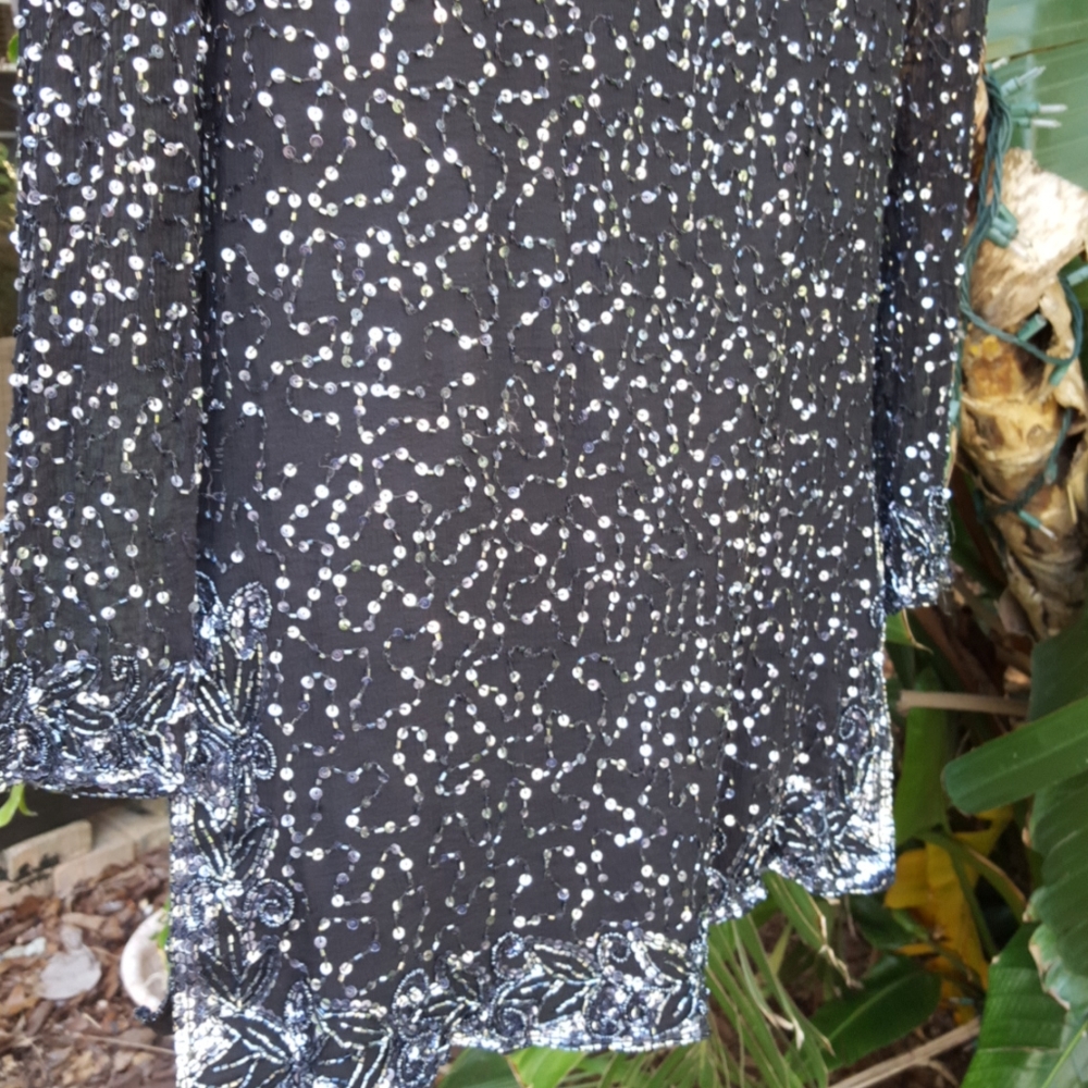 Vintage beaded and sequin tunic - Picture 8 of 11